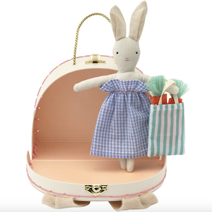 bunny suitcase doll